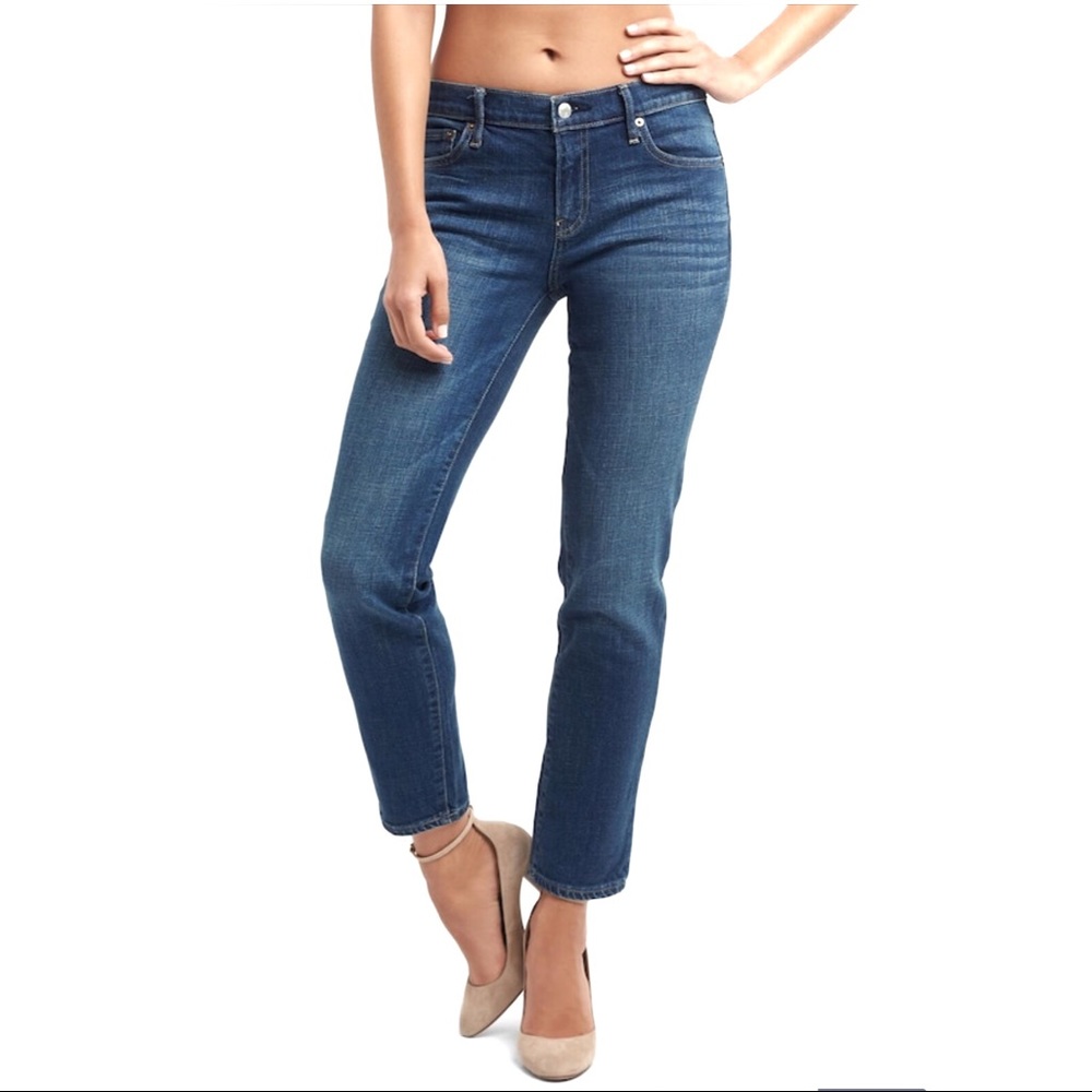 Gap 1969 jean leggings dark wash with fades